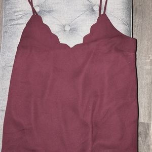 Burgundy shirt